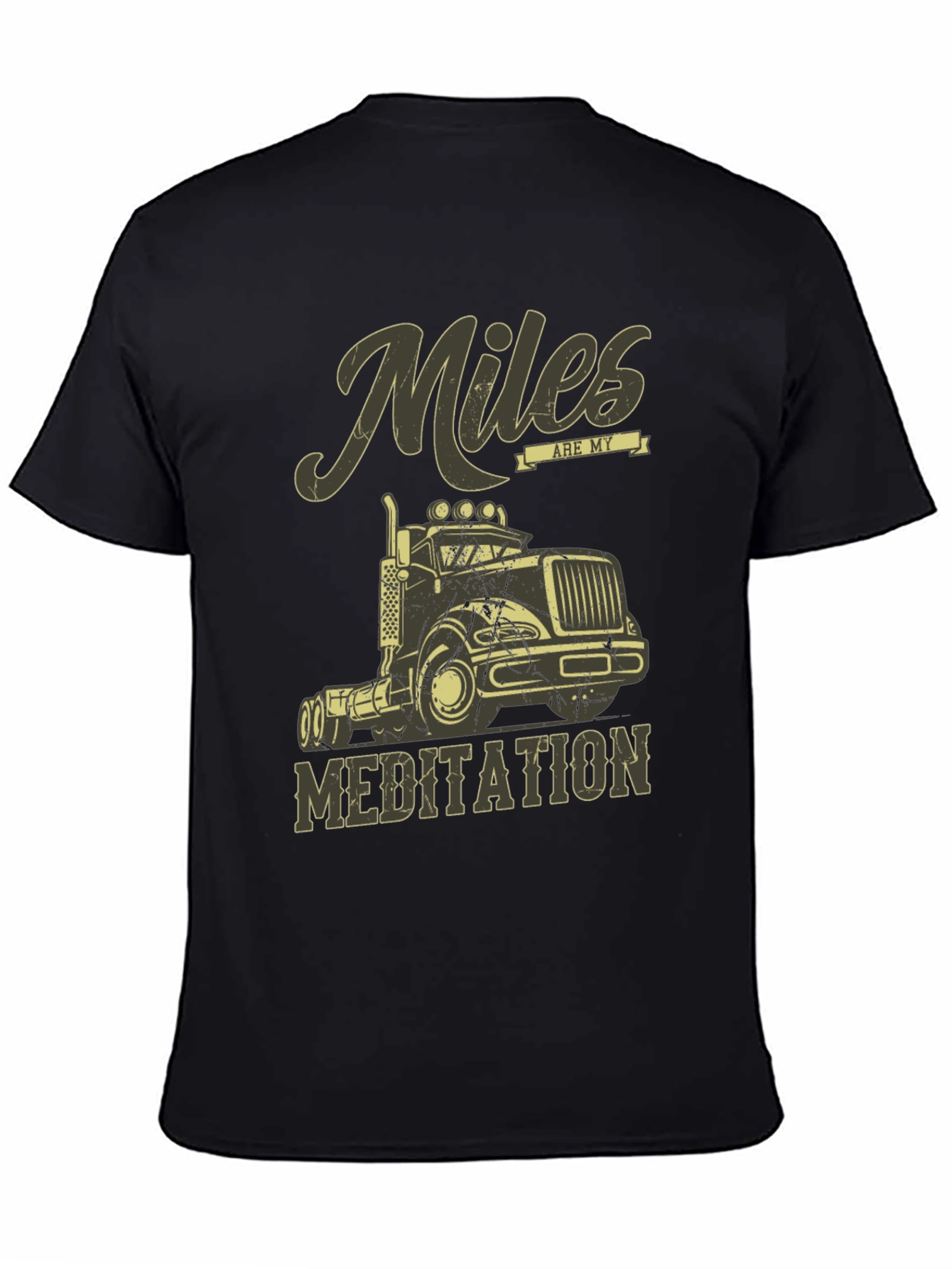 Miles are My Meditation Trucker T-Shirt