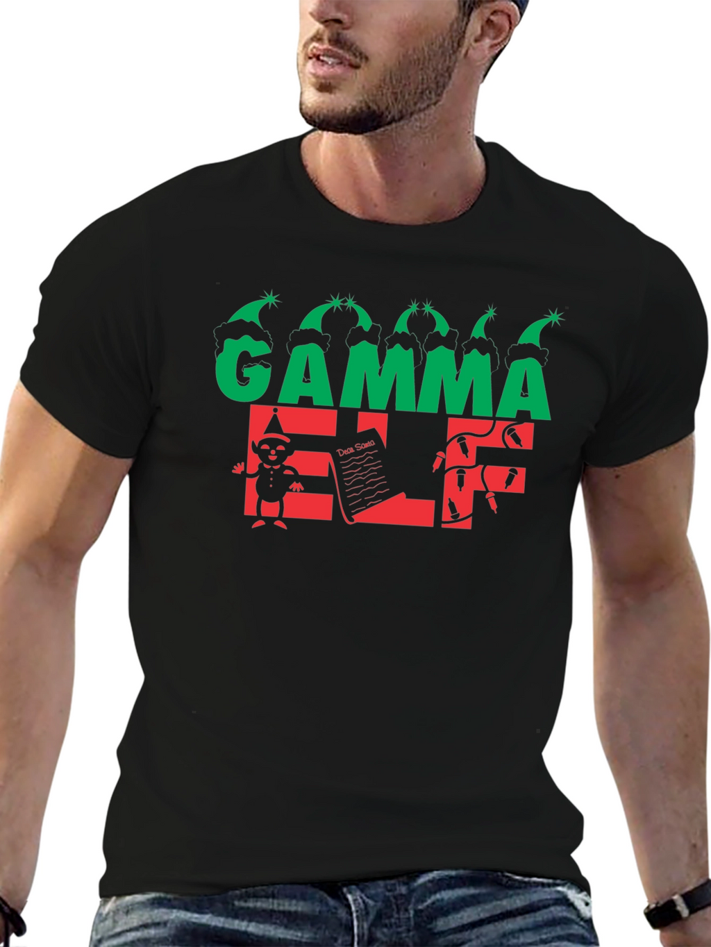 Gamma Elf Christmas T-Shirt - Holiday Festive Wear