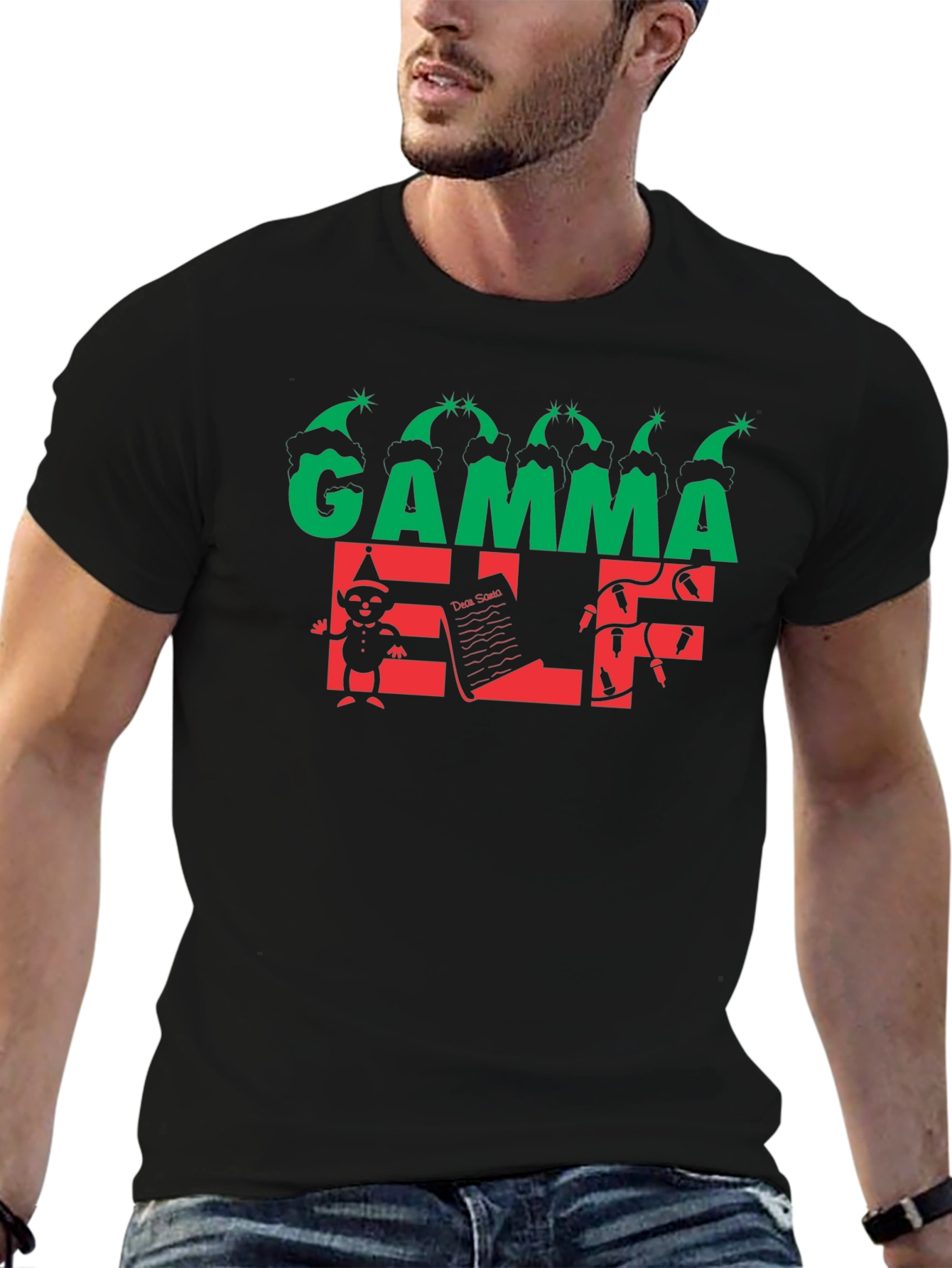 Gamma Elf Christmas T-Shirt - Holiday Festive Wear
