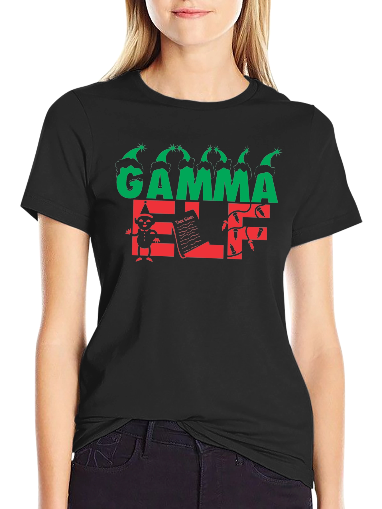 Gamma Elf Christmas T-Shirt - Holiday Festive Wear