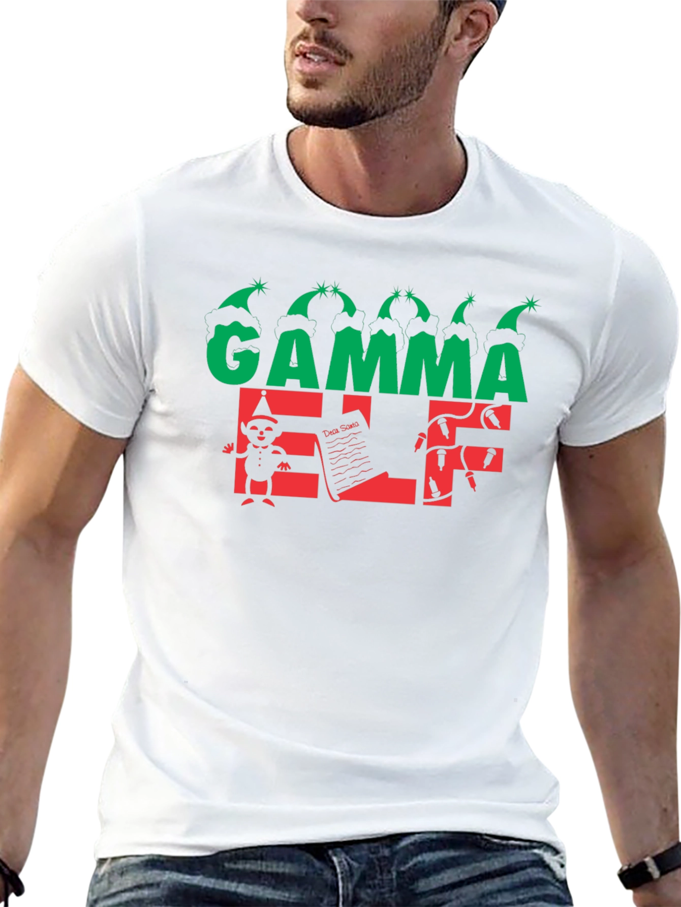 Gamma Elf Christmas T-Shirt - Holiday Festive Wear