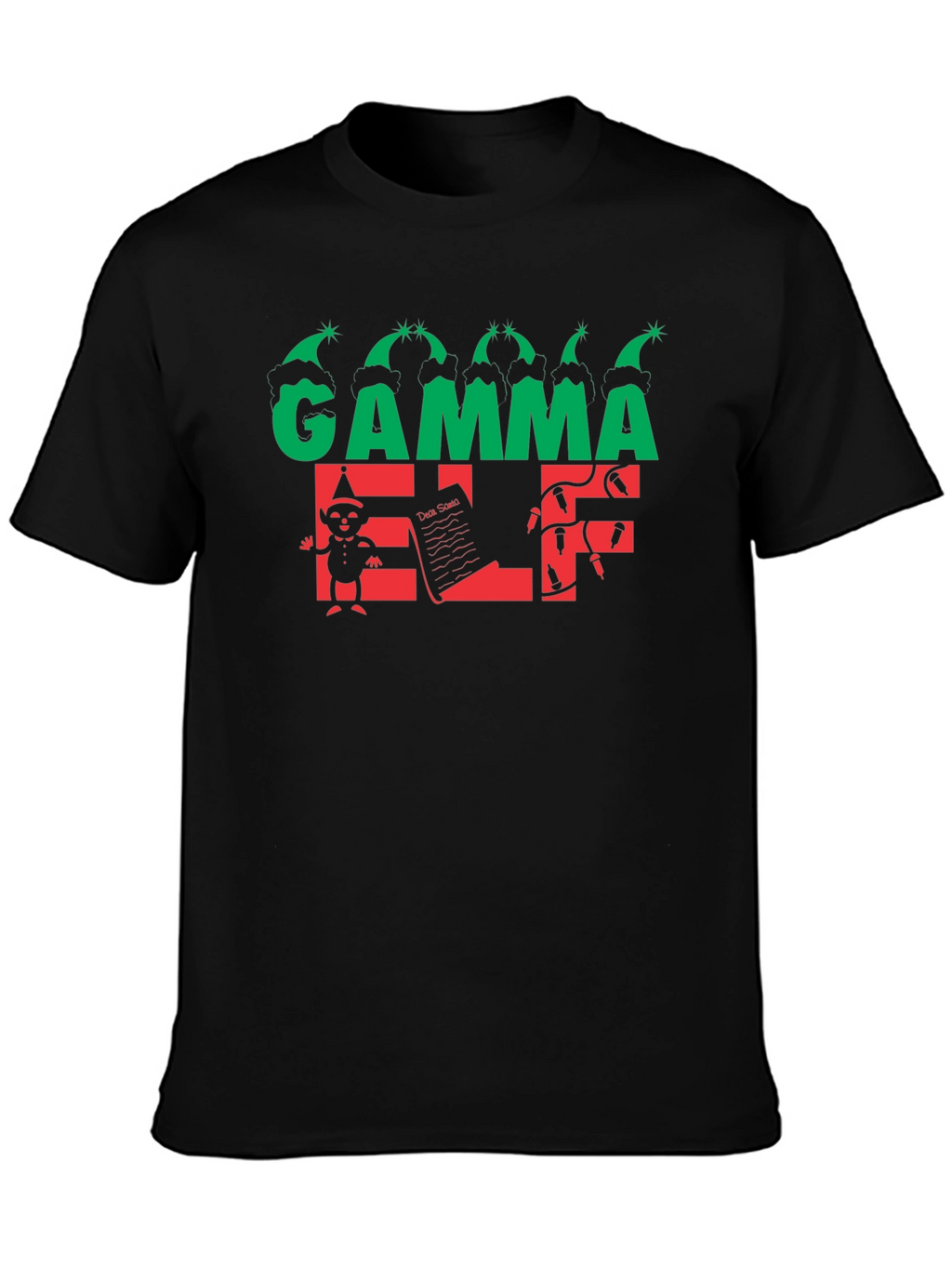 Gamma Elf Christmas T-Shirt - Holiday Festive Wear