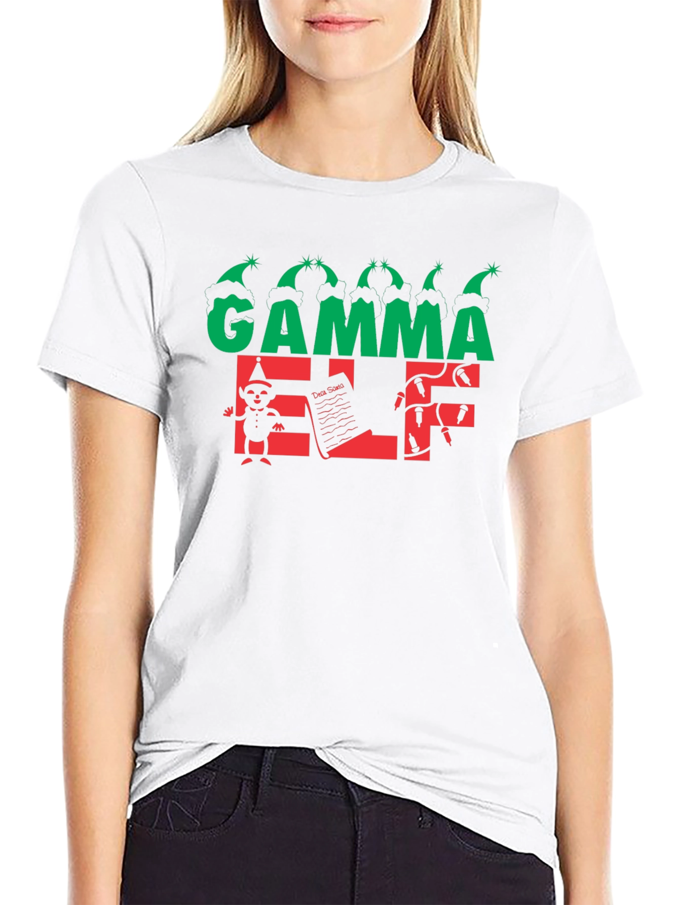 Gamma Elf Christmas T-Shirt - Holiday Festive Wear