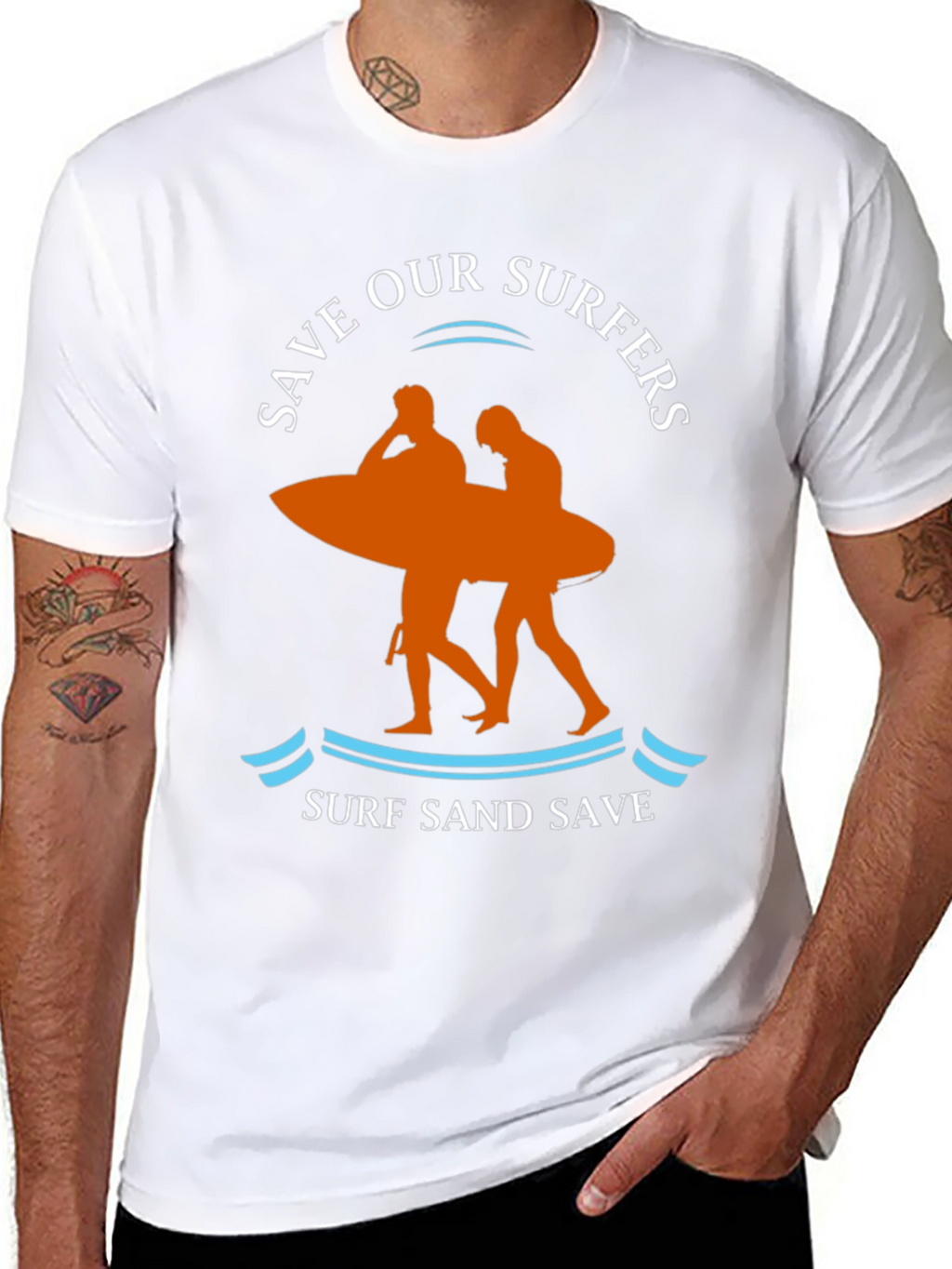Save Our Surfers Graphic T-Shirt - Surf Sand Save