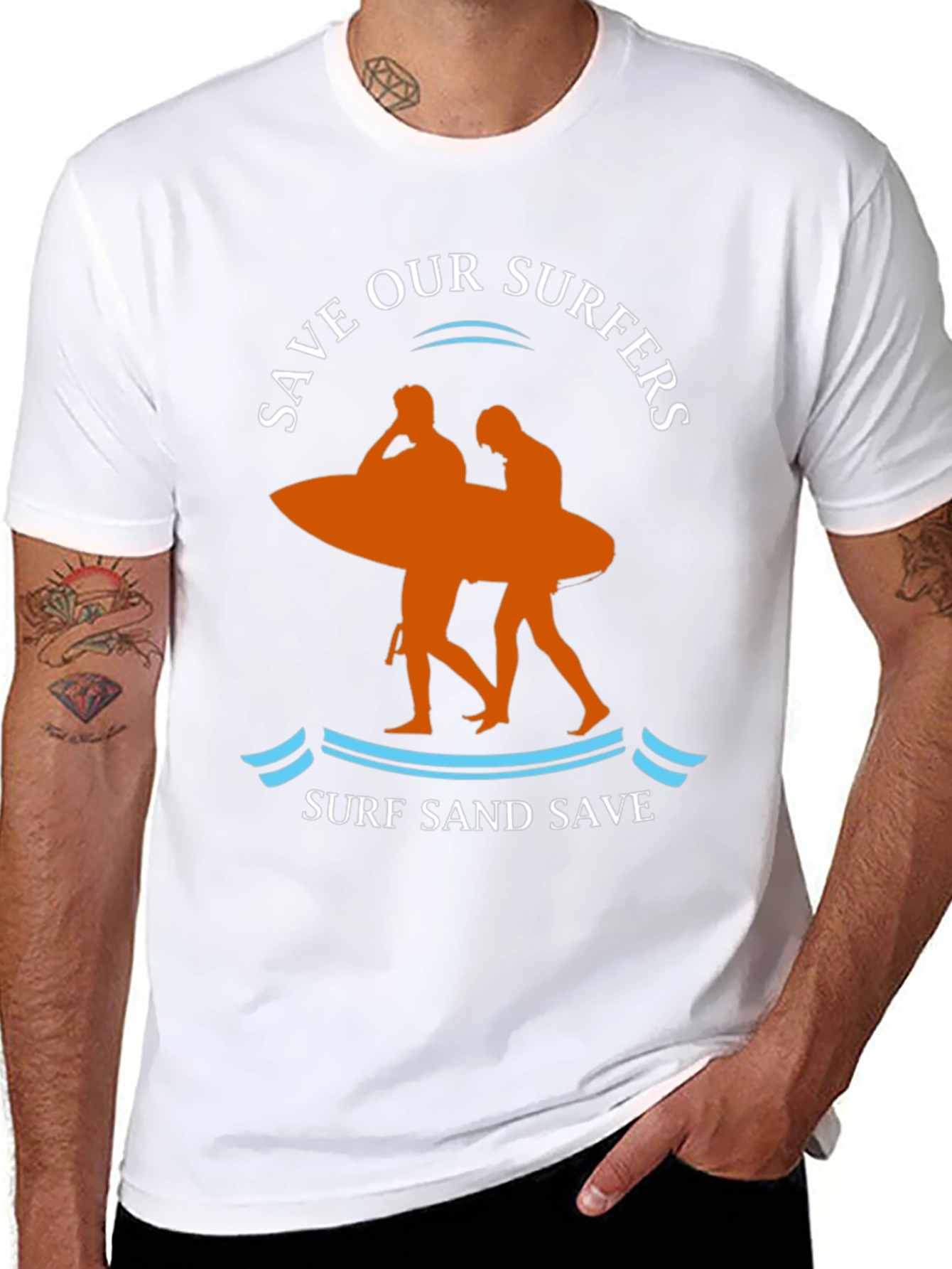 Save Our Surfers Graphic T-Shirt - Surf Sand Save