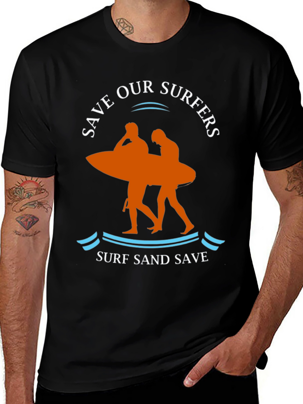 Save Our Surfers Graphic T-Shirt - Surf Sand Save