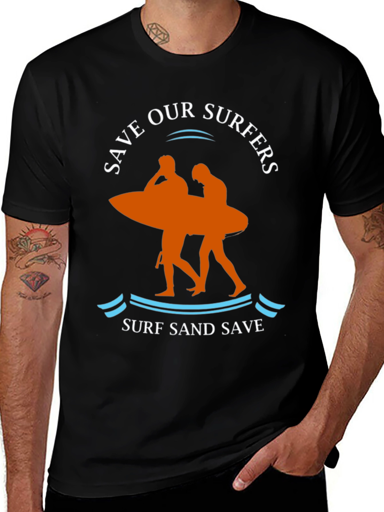 Save Our Surfers Graphic T-Shirt - Surf Sand Save
