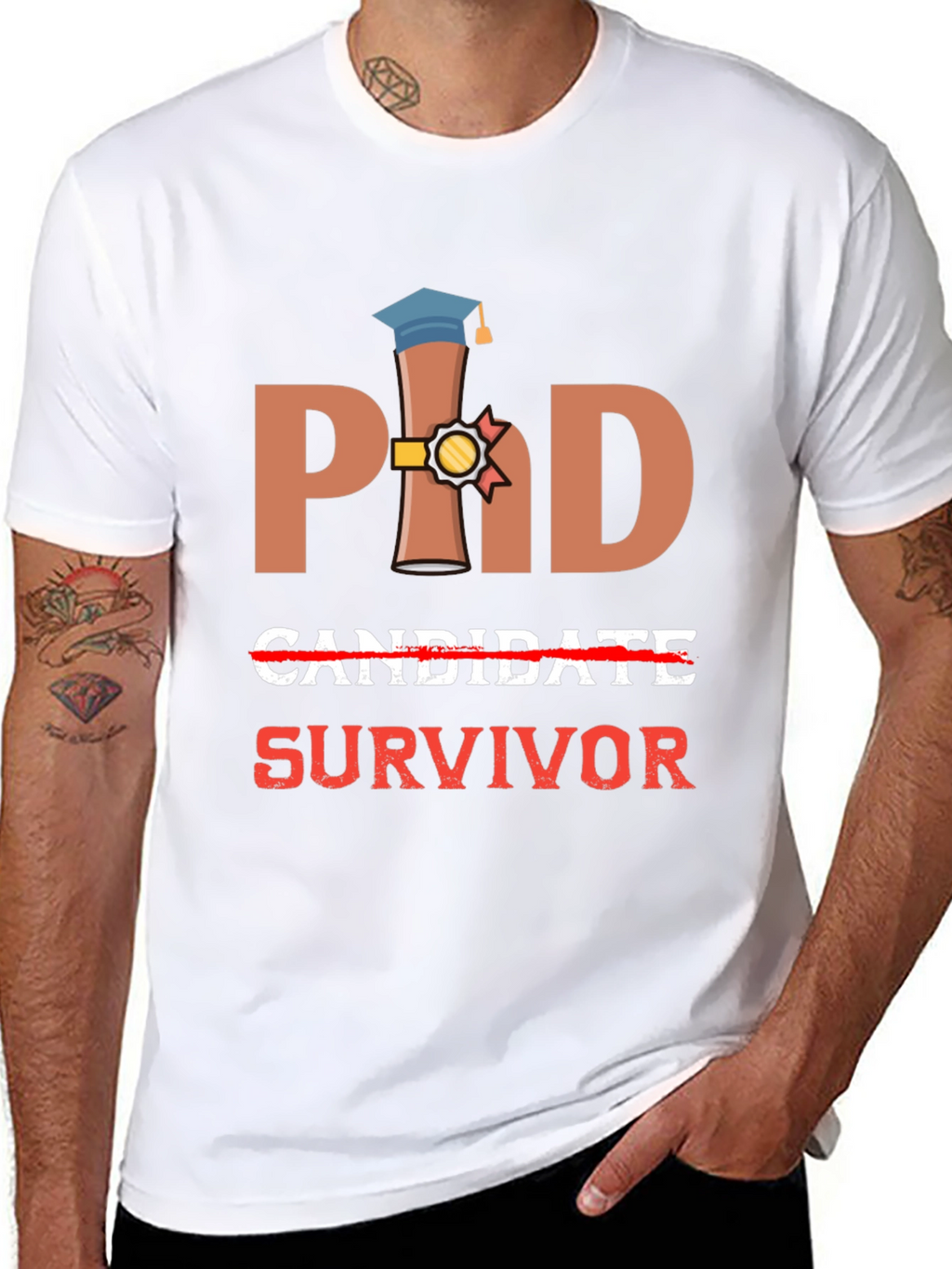 PhD Survivor T-Shirt - Graduation Gift