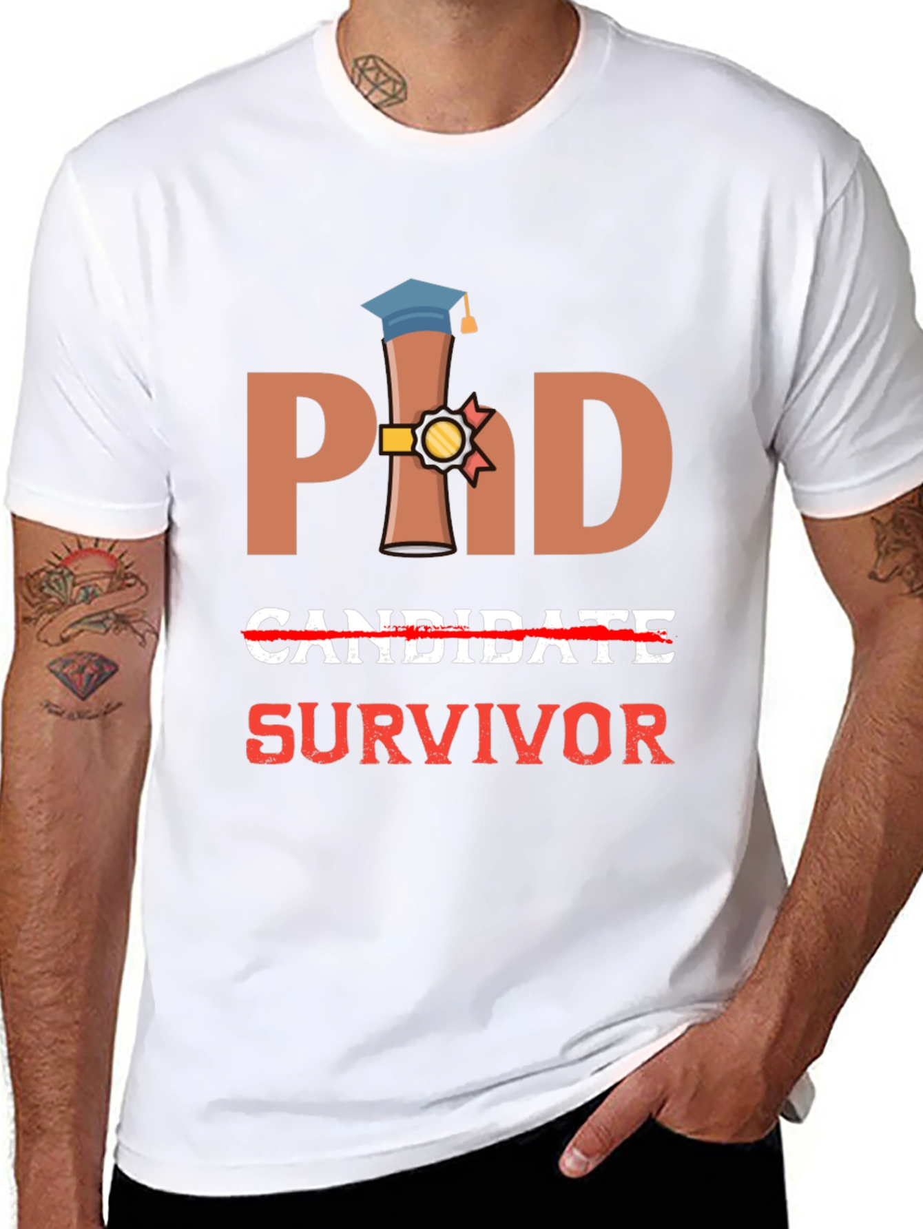 PhD Survivor T-Shirt - Graduation Gift