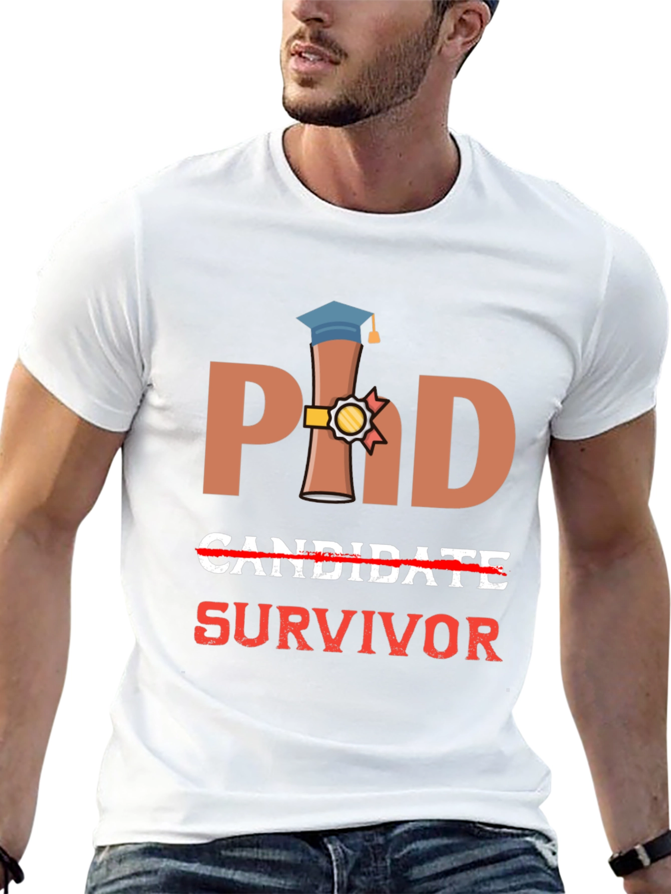 PhD Survivor T-Shirt - Graduation Gift