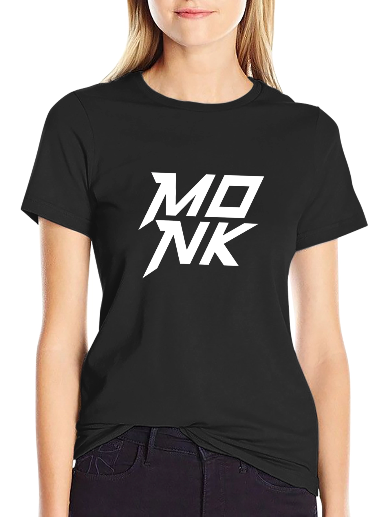 MONK Graphic Tee - Stylish Black T-Shirt