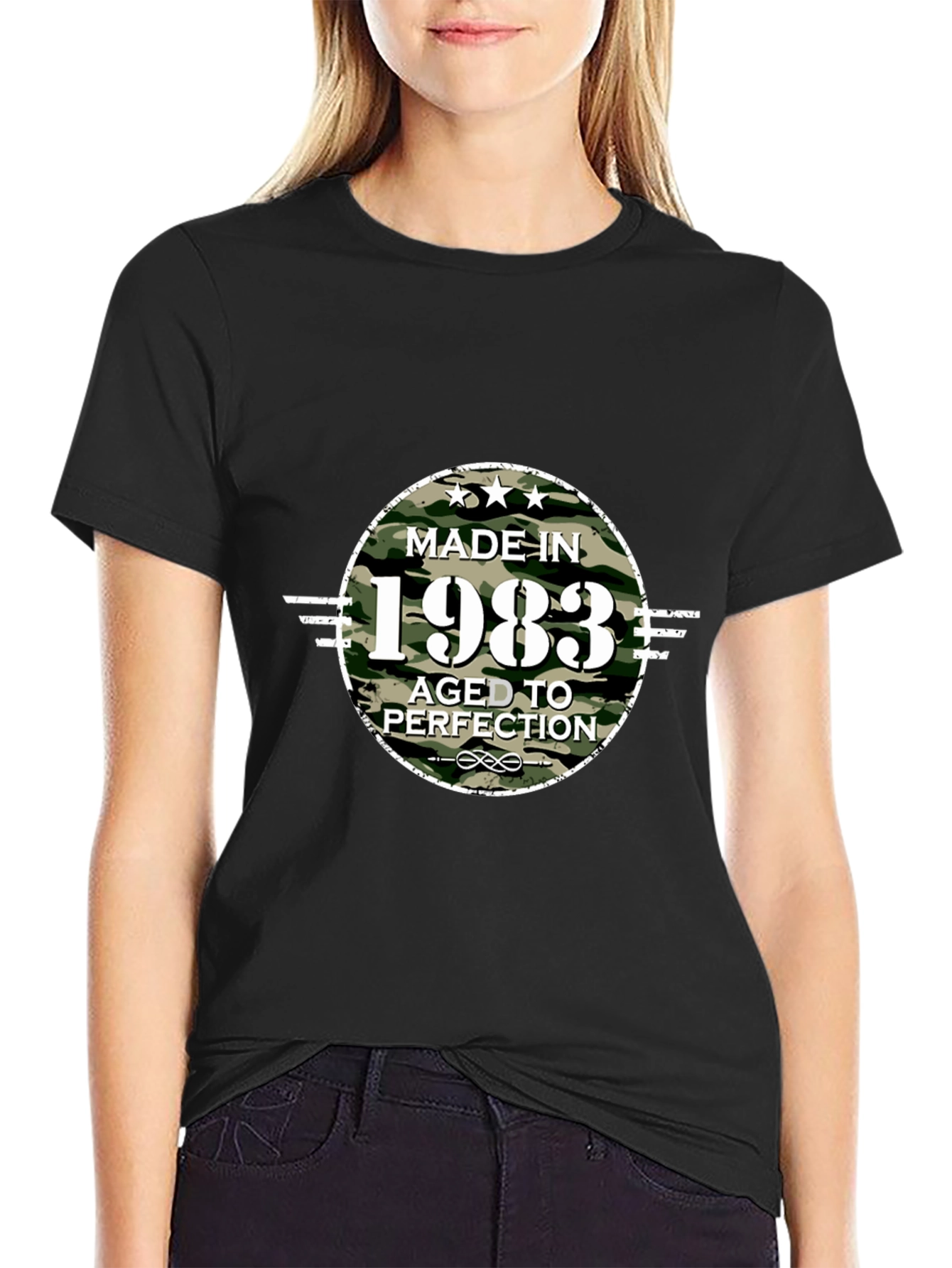 Made in 1983 Aged to Perfection Camo T-Shirt