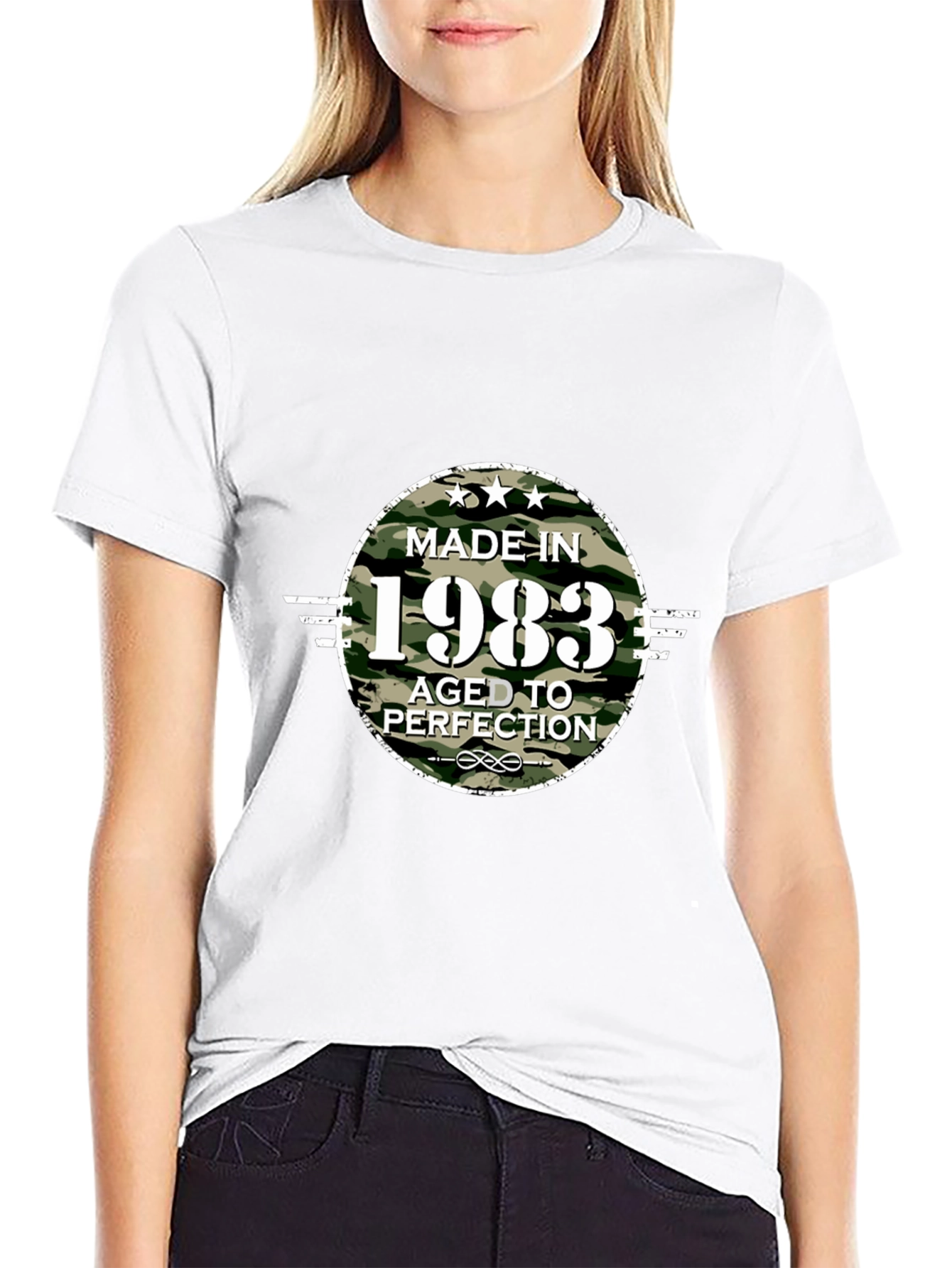 Made in 1983 Aged to Perfection Camo T-Shirt