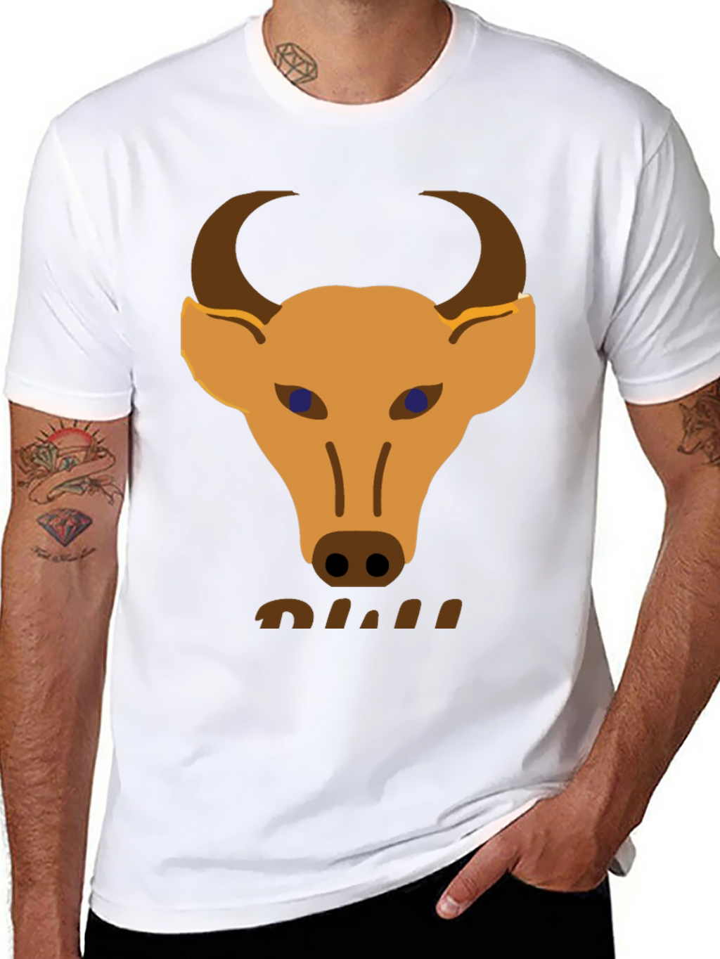 Bull Graphic Tee - Mens Black T-Shirt