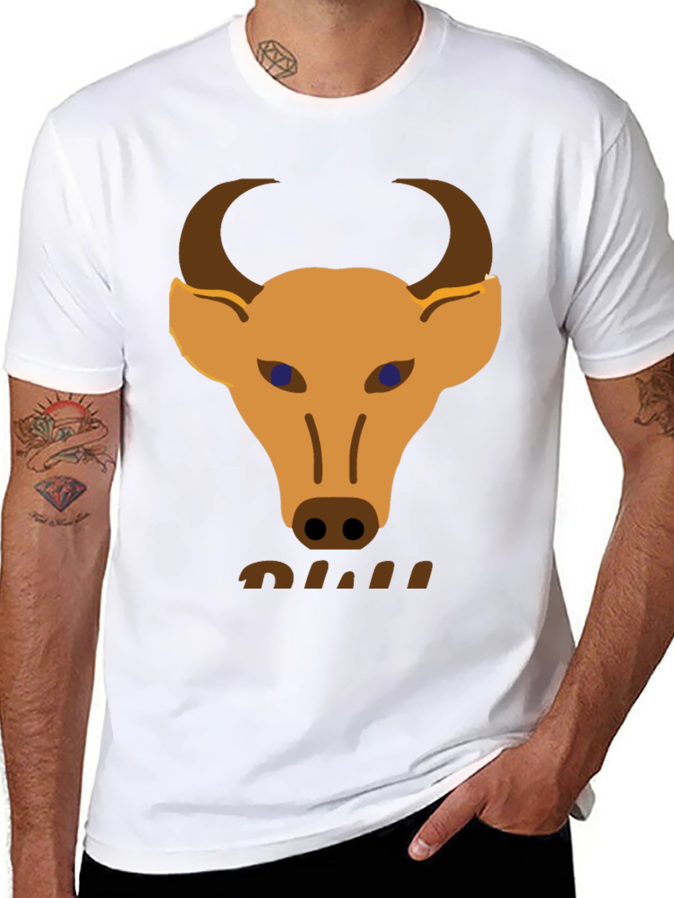 Bull Graphic Tee - Mens Black T-Shirt