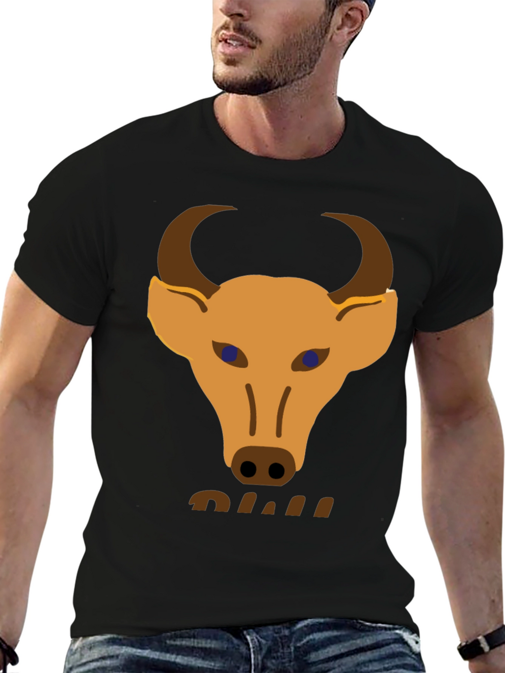 Bull Graphic Tee - Mens Black T-Shirt