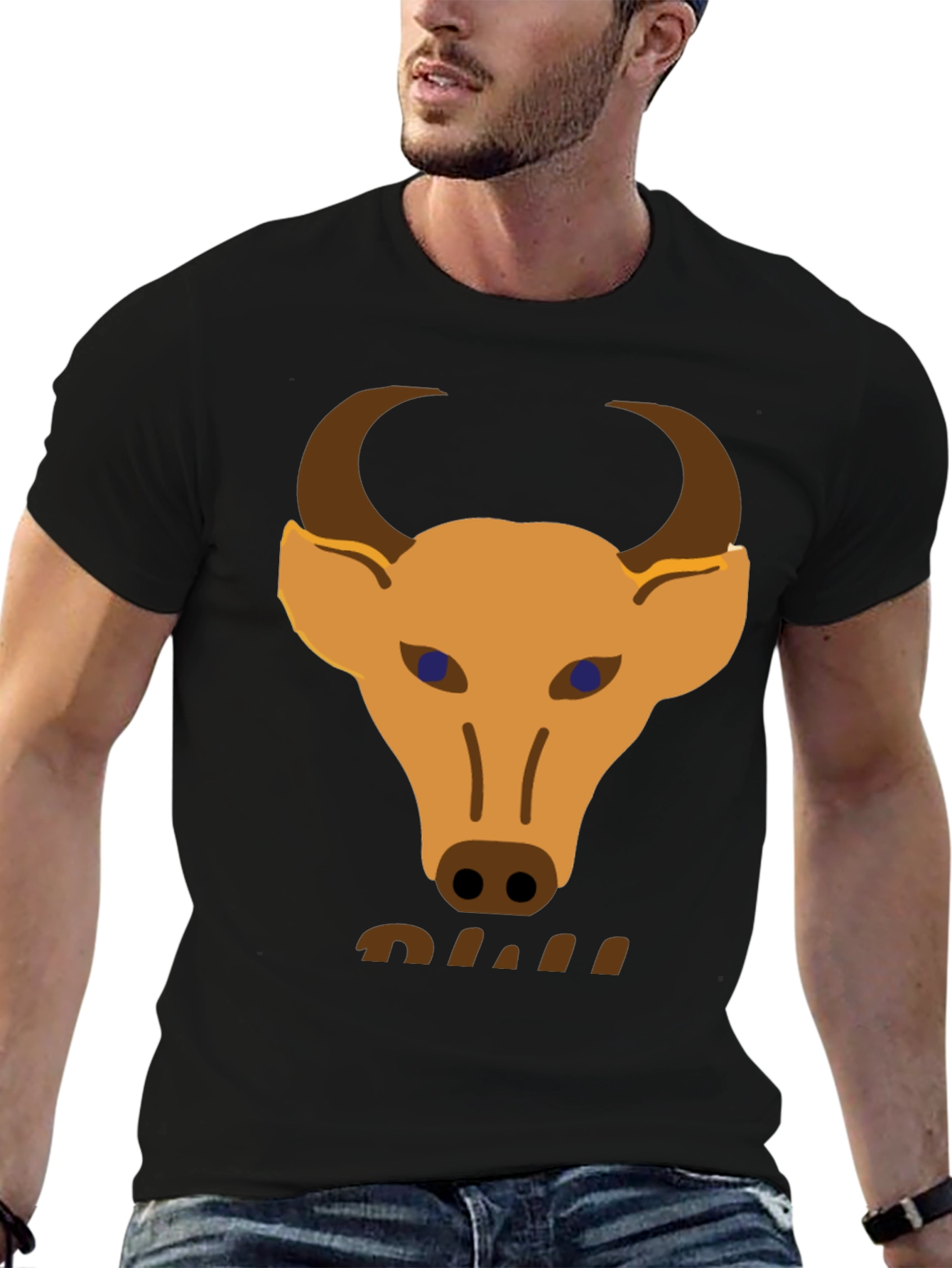 Bull Graphic Tee - Mens Black T-Shirt