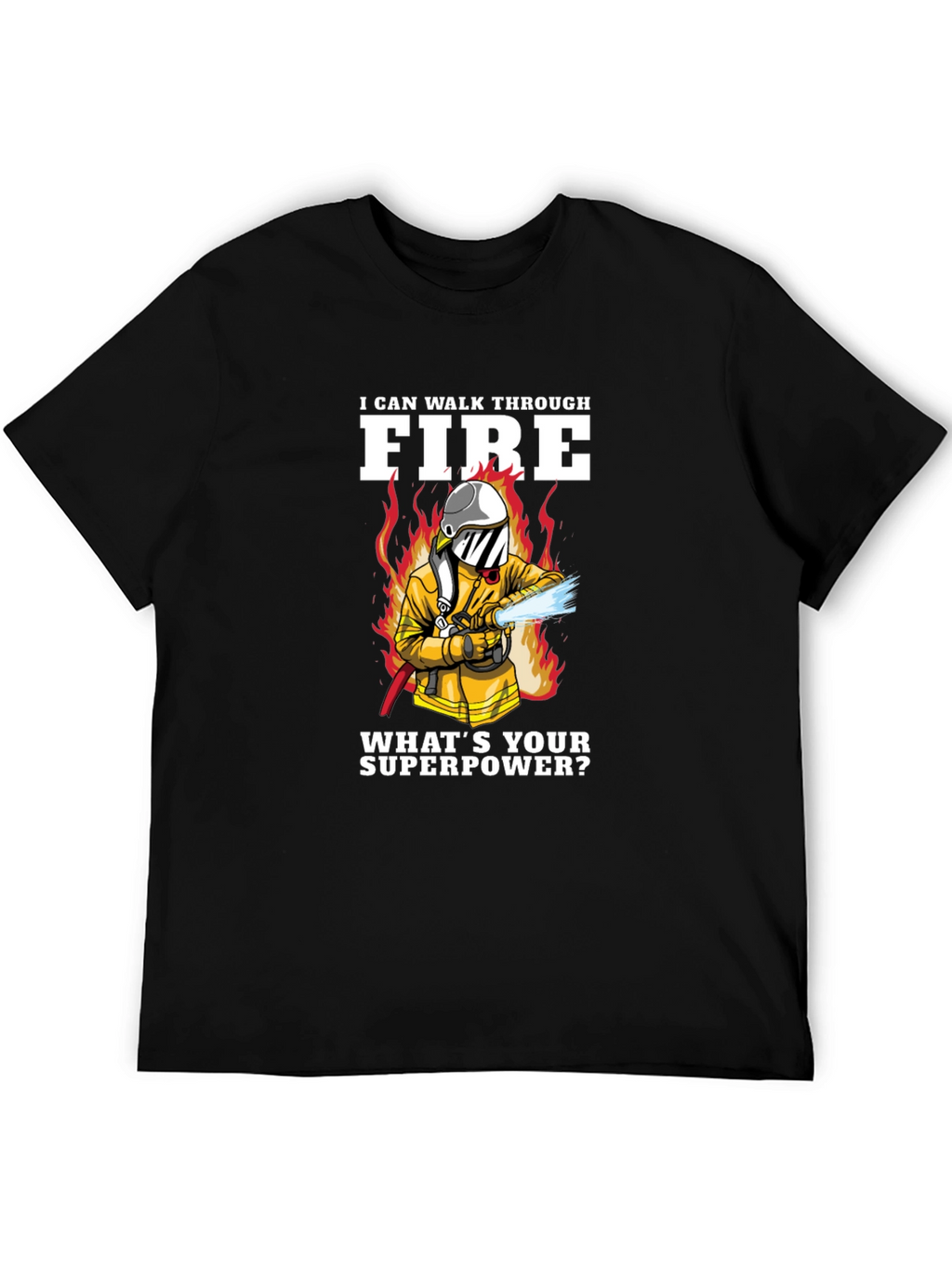 Firefighter Superpower Graphic T-Shirt