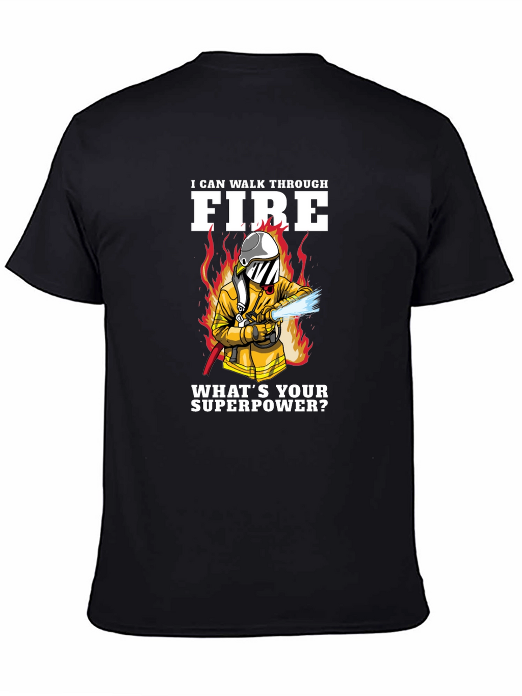 Firefighter Superpower Graphic T-Shirt