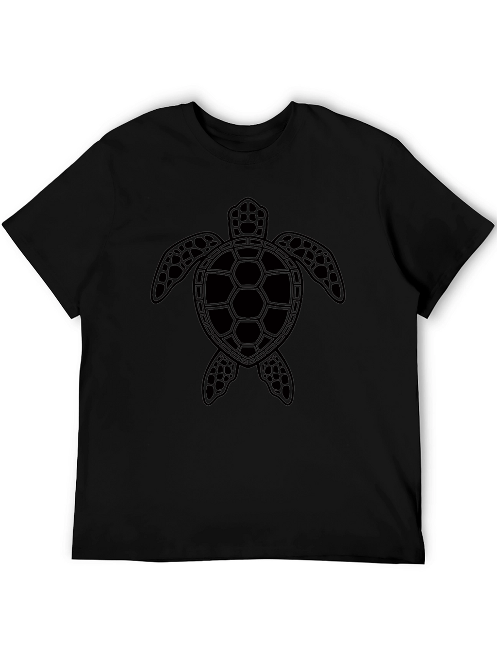 Sea Turtle Graphic Tee - Black