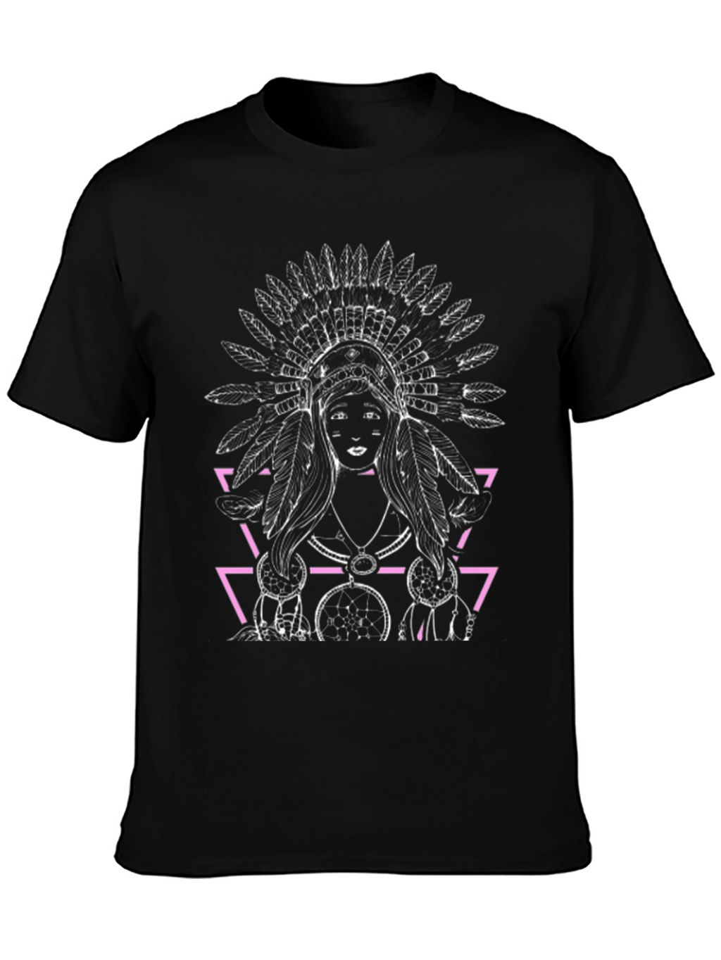 Native American Graphic Black T-Shirt