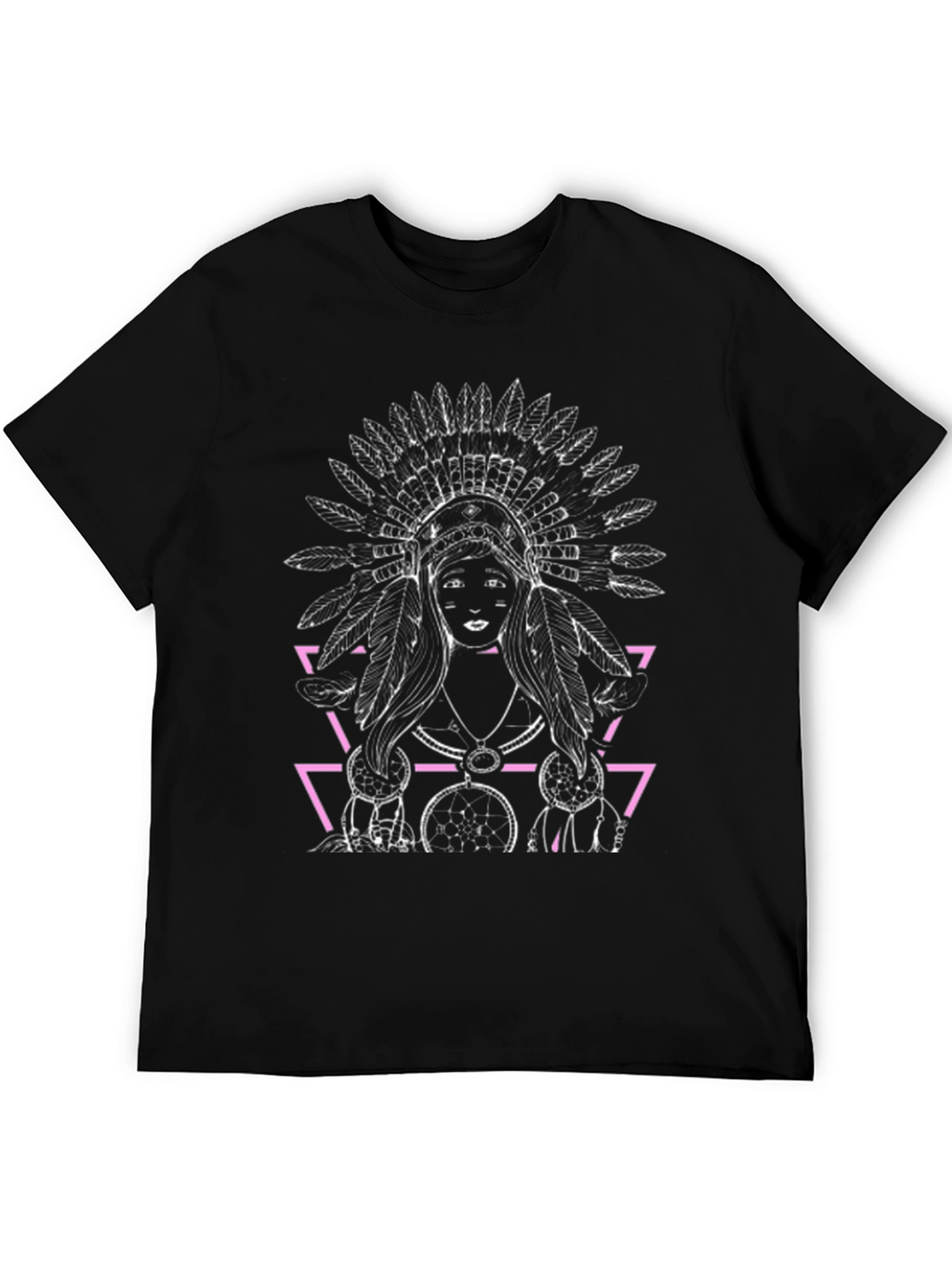 Native American Graphic Black T-Shirt