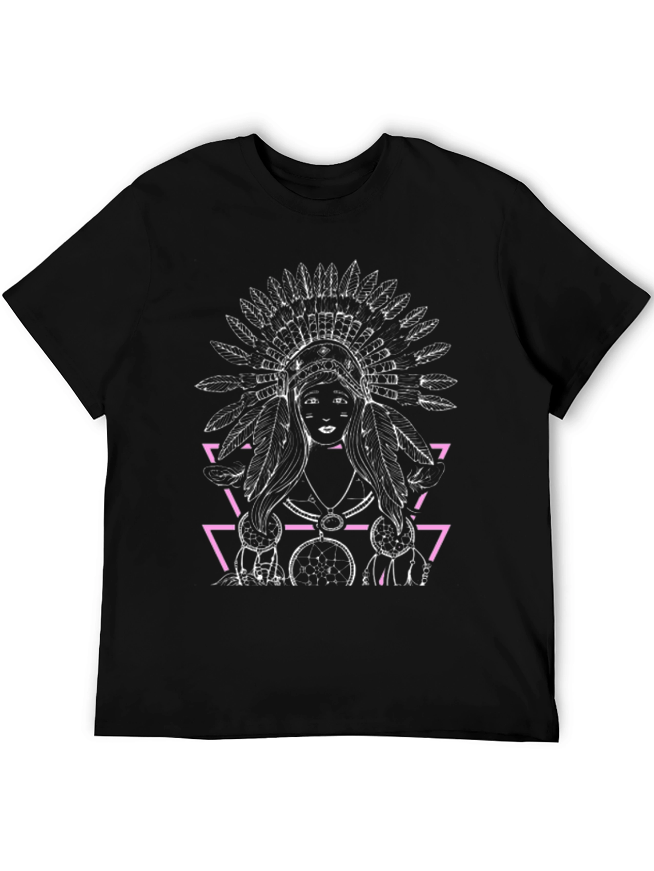 Native American Graphic Black T-Shirt