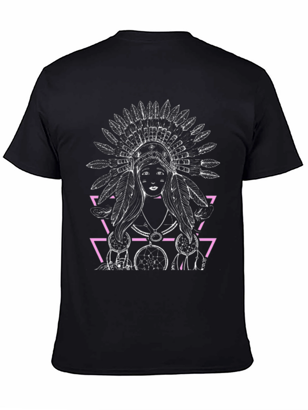 Native American Graphic Black T-Shirt