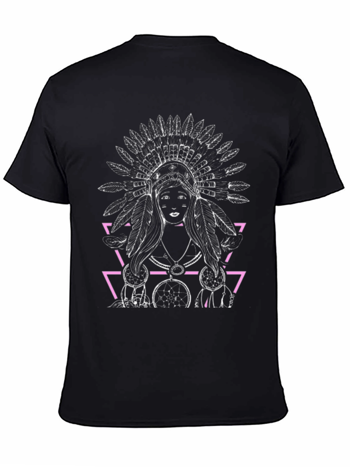 Native American Graphic Black T-Shirt