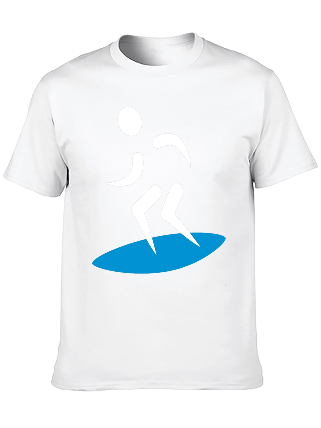 Surfer Silhouette Graphic Tee - Black
