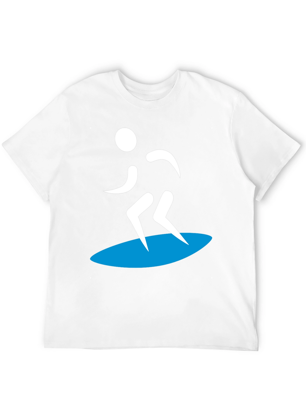 Surfer Silhouette Graphic Tee - Black