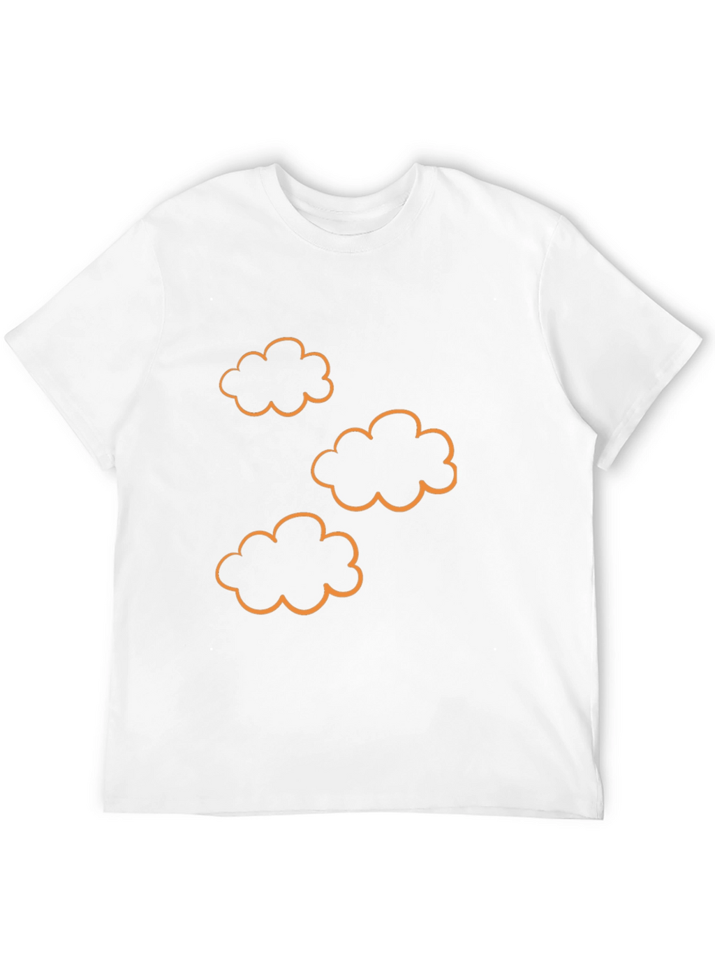 Black T-Shirt with Cloud Design
