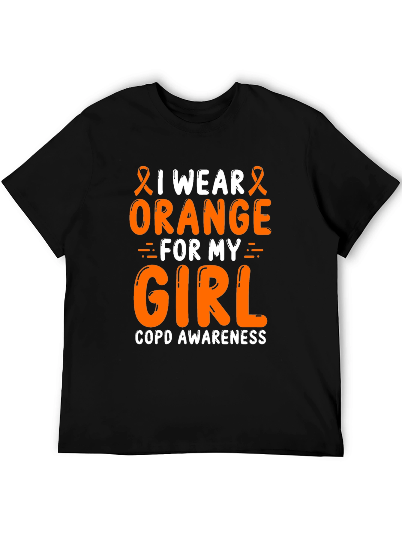 I Wear Orange For My Girl COPD Awareness T-Shirt