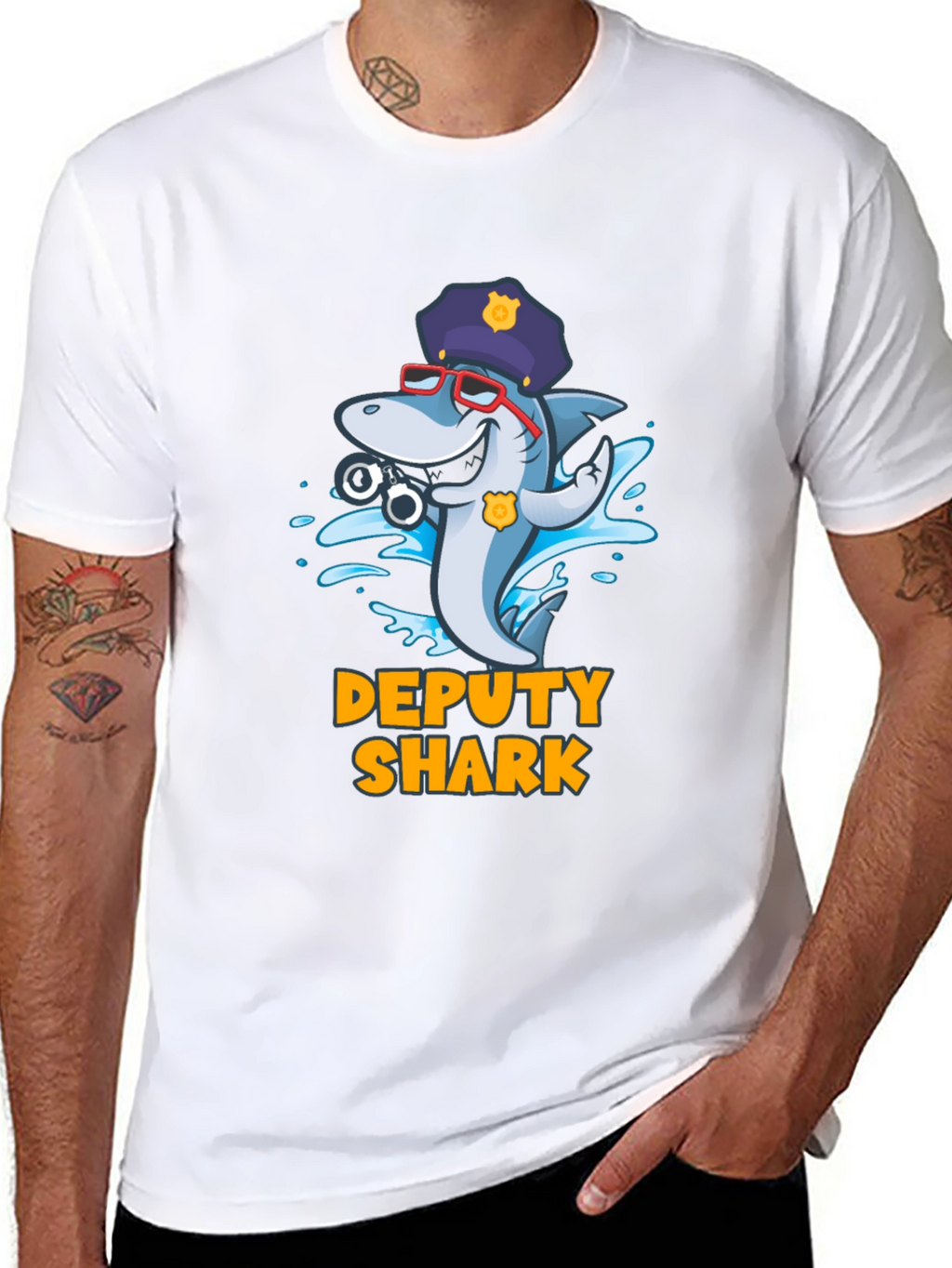 Deputy Shark Graphic T-Shirt