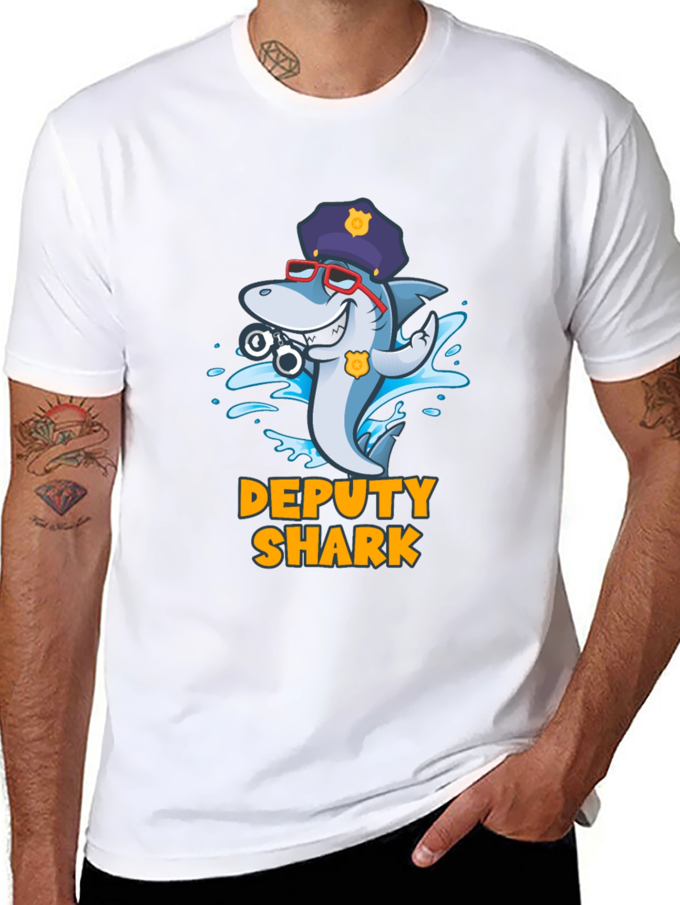 Deputy Shark Graphic T-Shirt