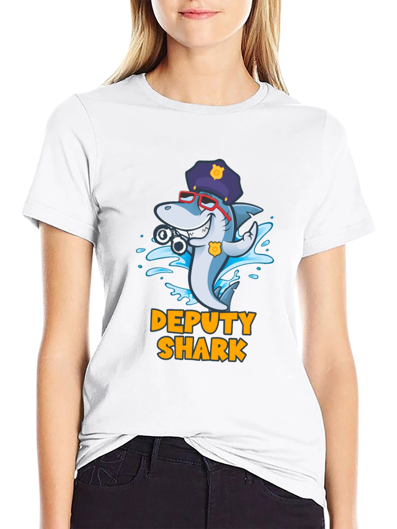 Deputy Shark Graphic T-Shirt