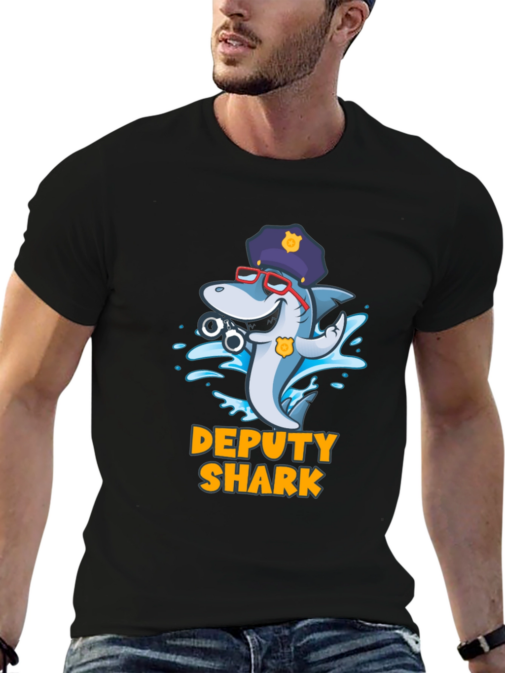Deputy Shark Graphic T-Shirt