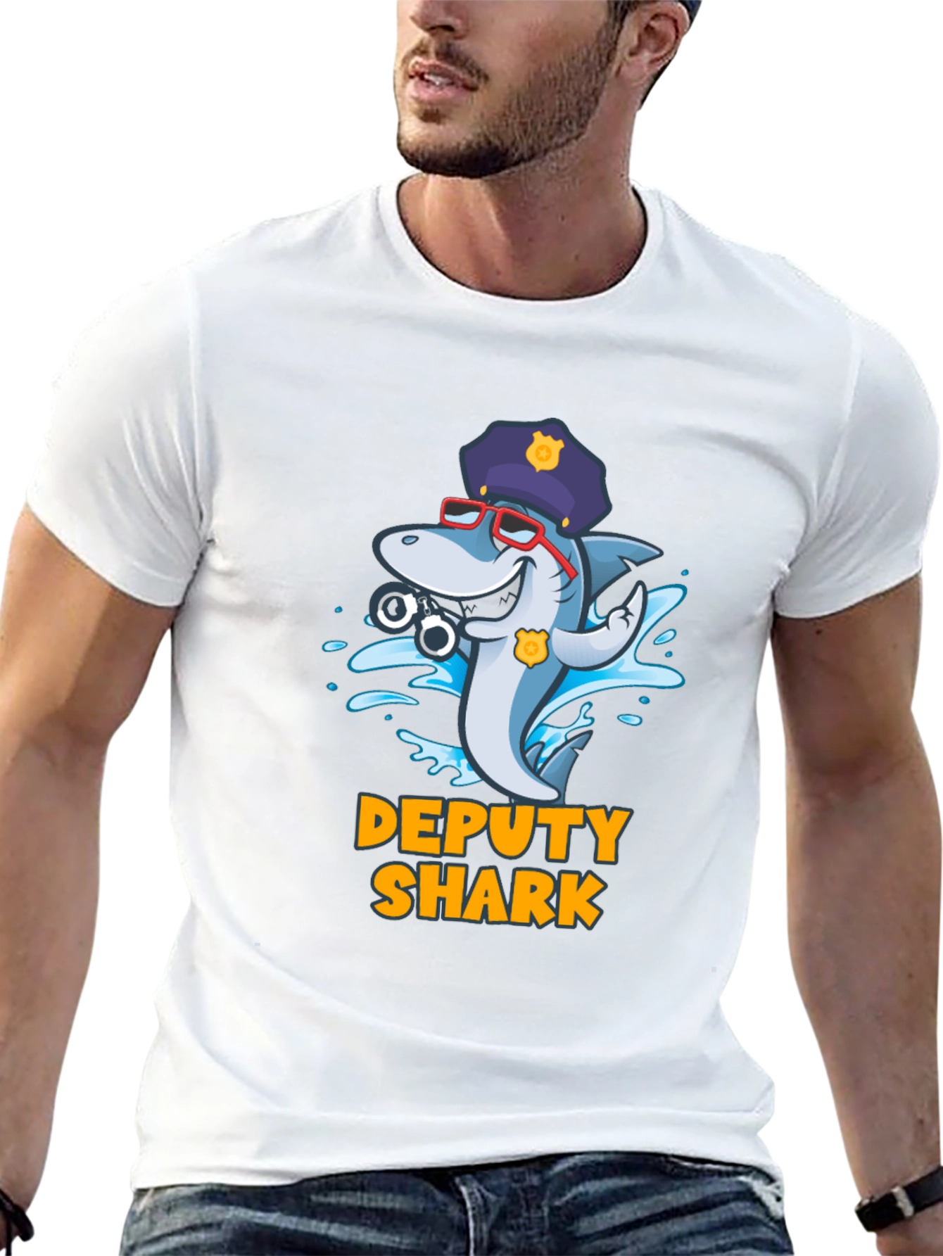 Deputy Shark Graphic T-Shirt