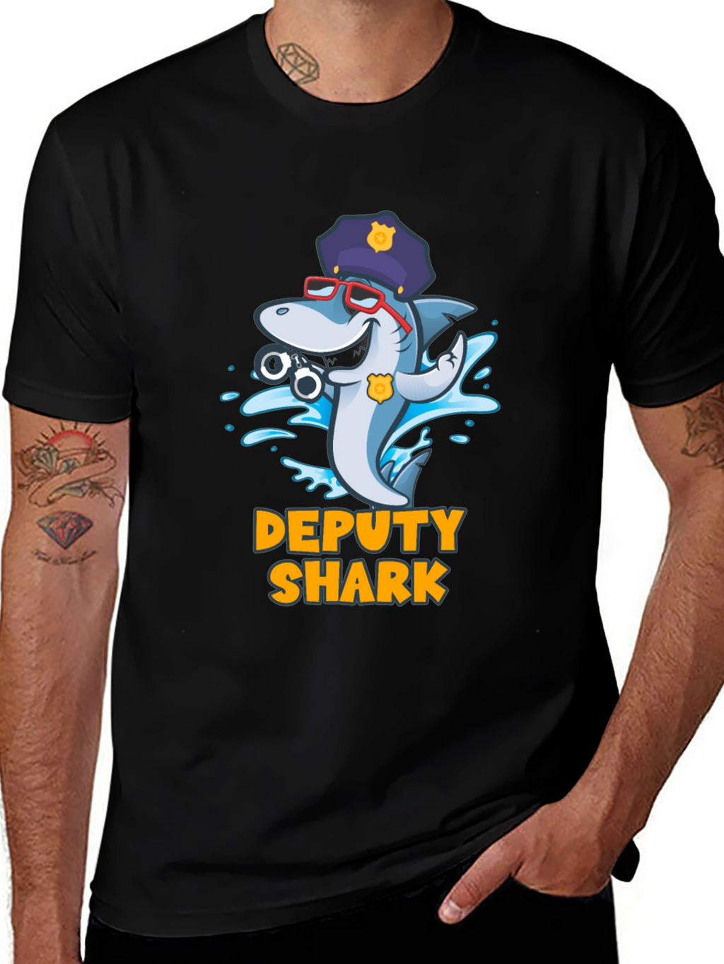 Deputy Shark Graphic T-Shirt