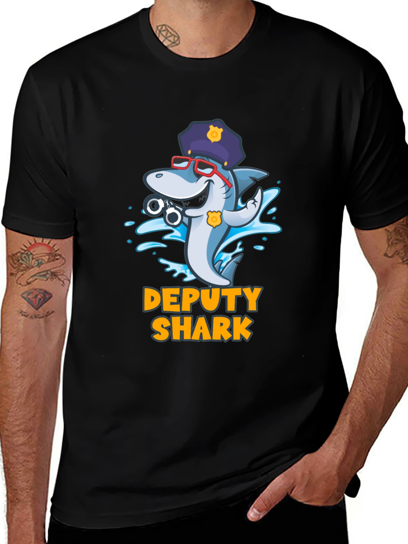 Deputy Shark Graphic T-Shirt