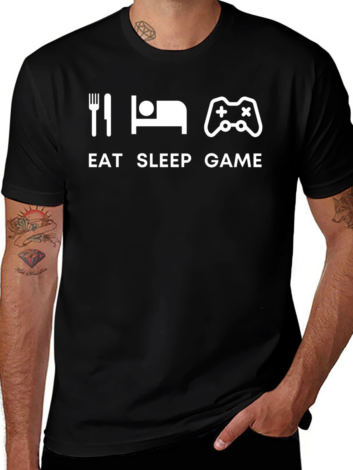Eat Sleep Game T-Shirt - Gamer Lifestyle