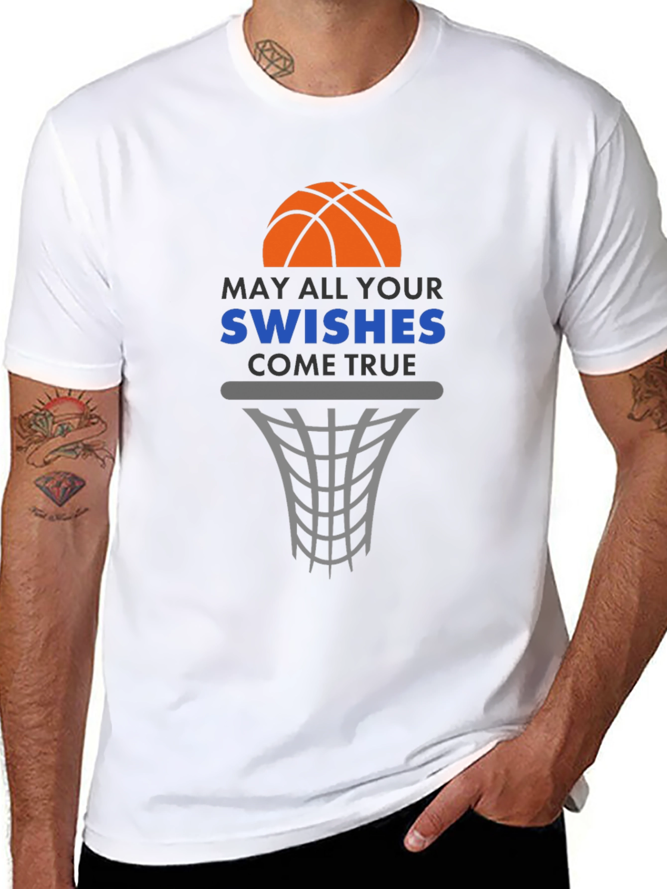 Basketball Swishes Graphic Tee