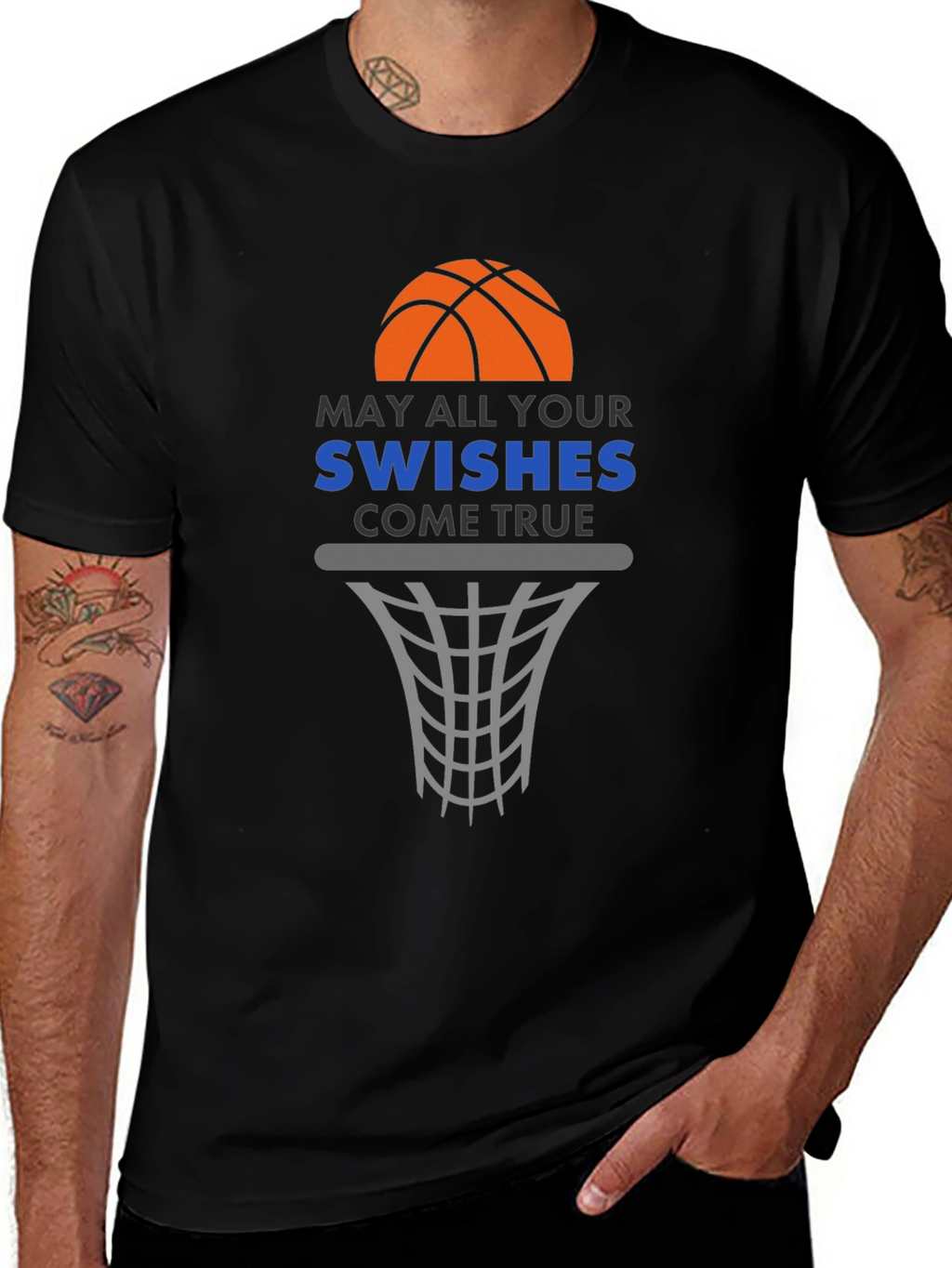 Basketball Swishes Graphic Tee