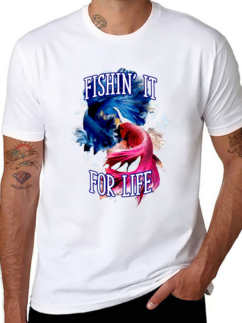 Fishin It For Life Graphic T-Shirt