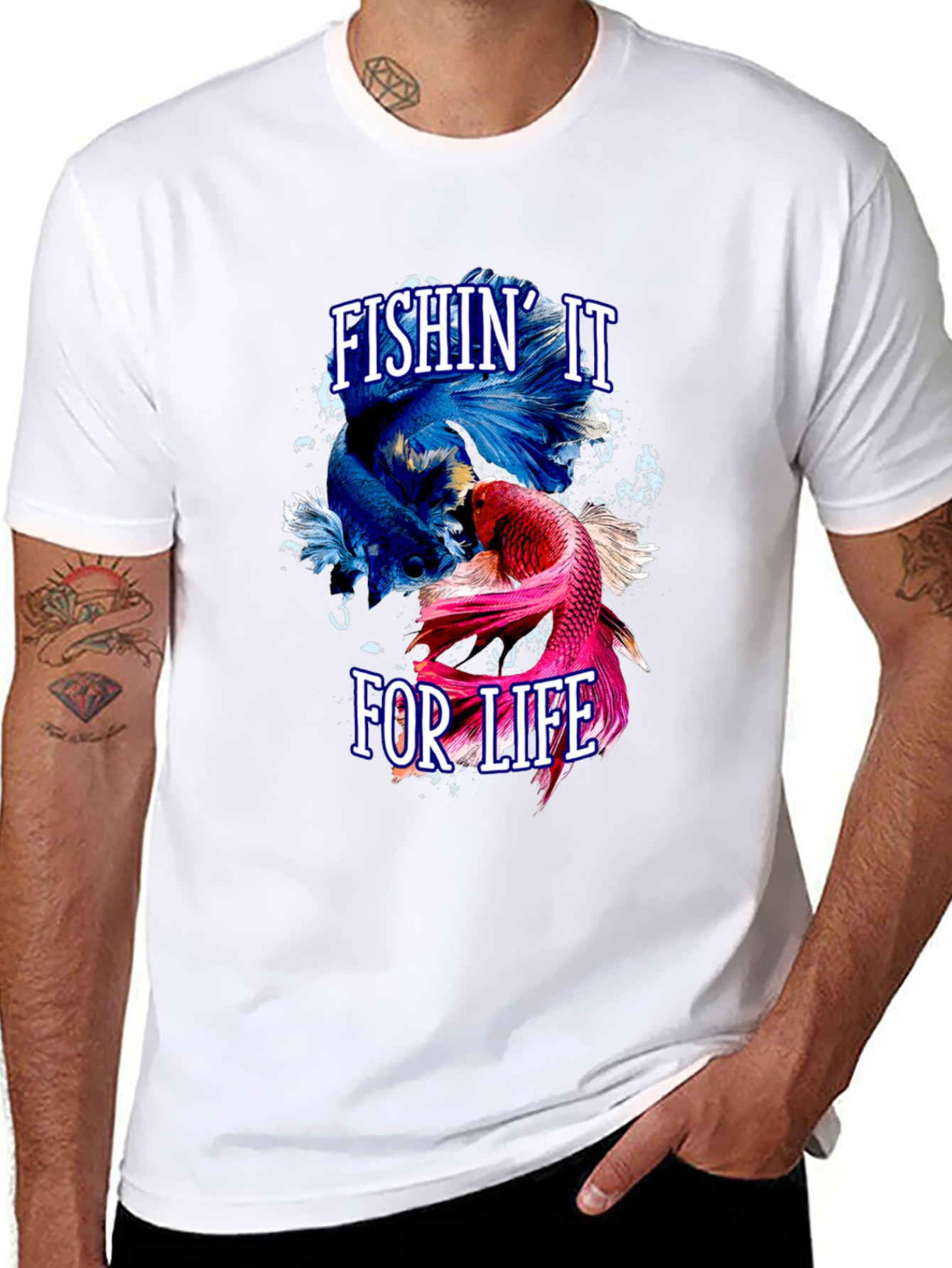 Fishin It For Life Graphic T-Shirt