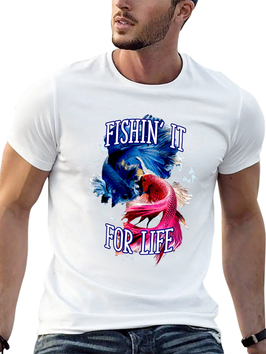 Fishin It For Life Graphic T-Shirt