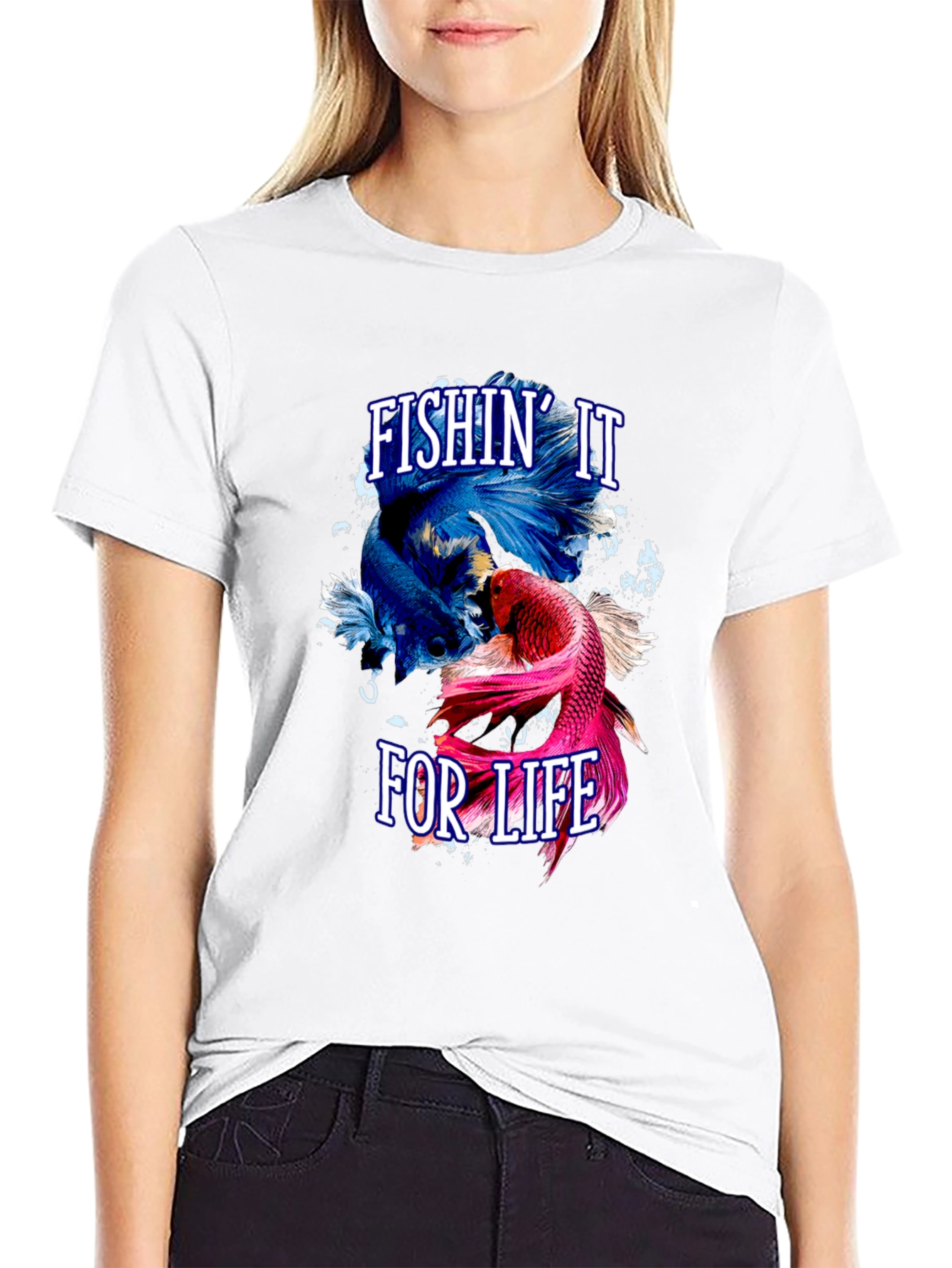 Fishin It For Life Graphic T-Shirt