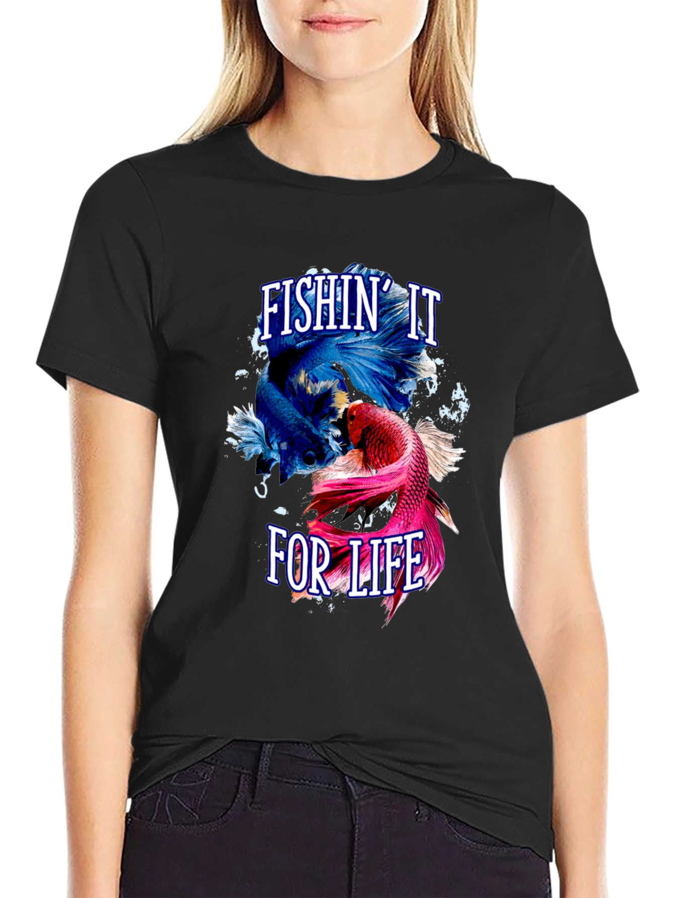 Fishin It For Life Graphic T-Shirt