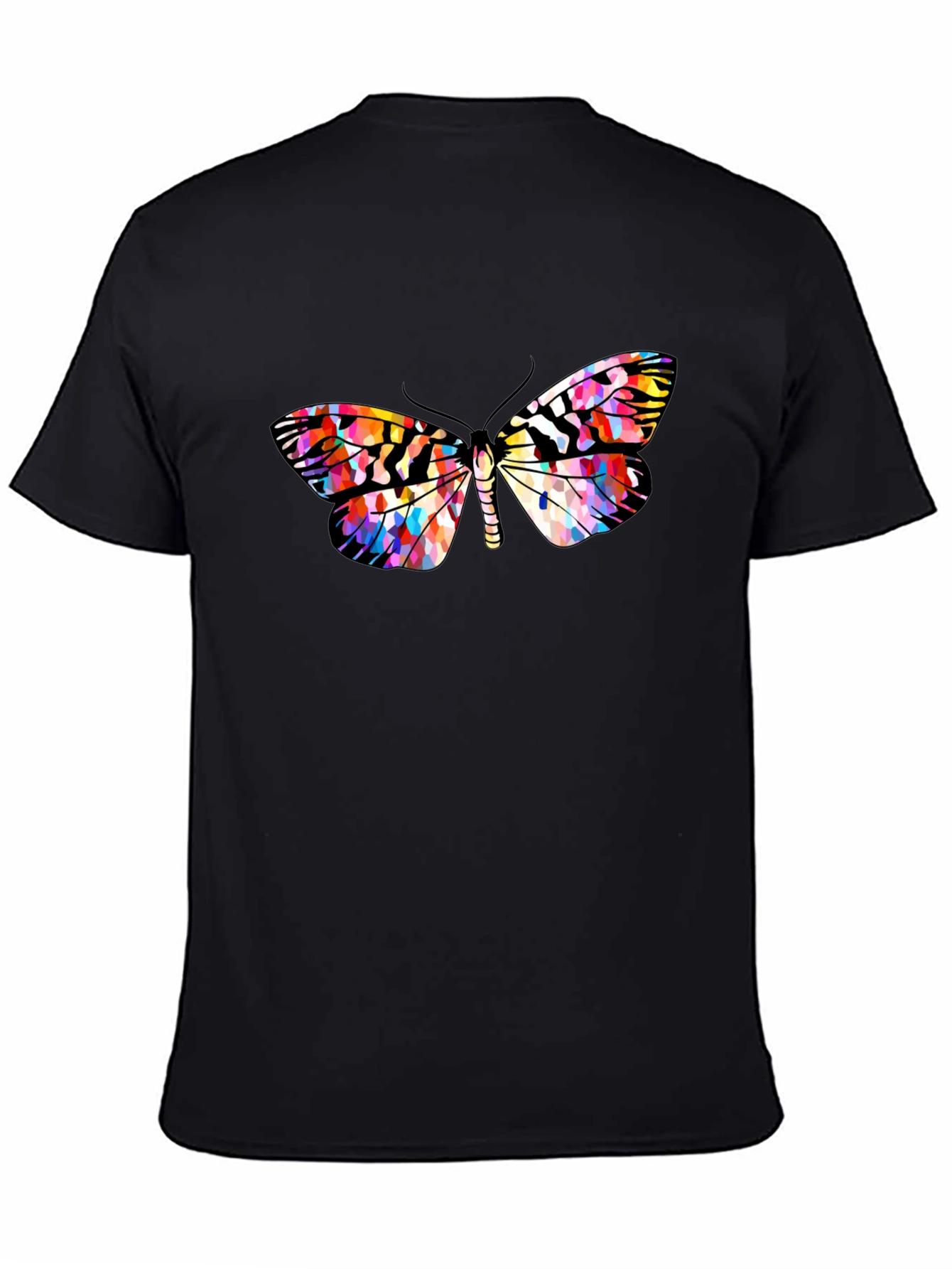 Butterfly Graphic Black T-Shirt | Stylish Mens Casual Tee