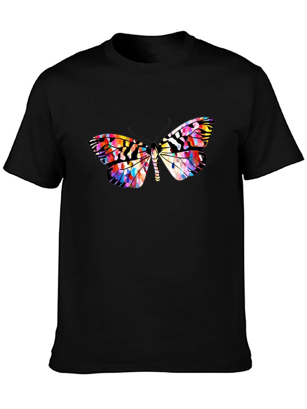 Butterfly Graphic Black T-Shirt | Stylish Mens Casual Tee